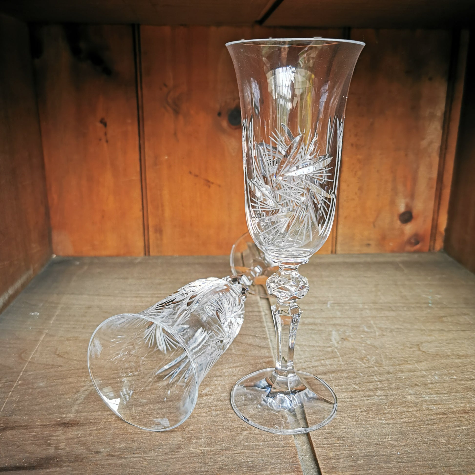 Lead-Tall-Cut-Crystal-Champagne-Tulip-Flute-Glasses