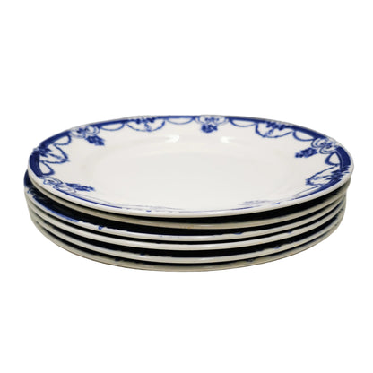 Losol-Ware-Keeling-and-Co-Evesham-Blue-and-White-China-Dessert-Plate