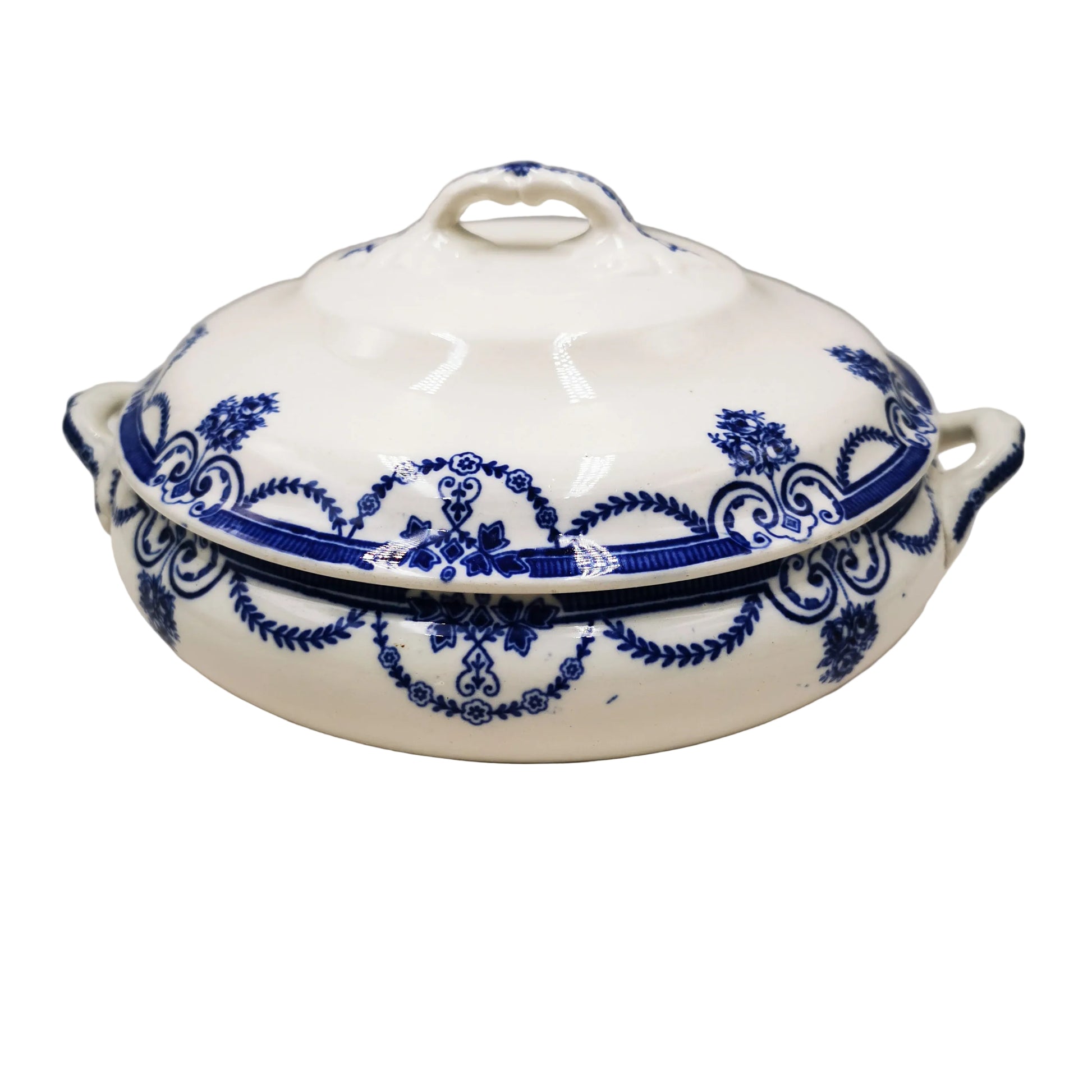Losol-Ware-Keeling-and-Co-Evesham-Blue-and-White-China-Lidded-Tureen