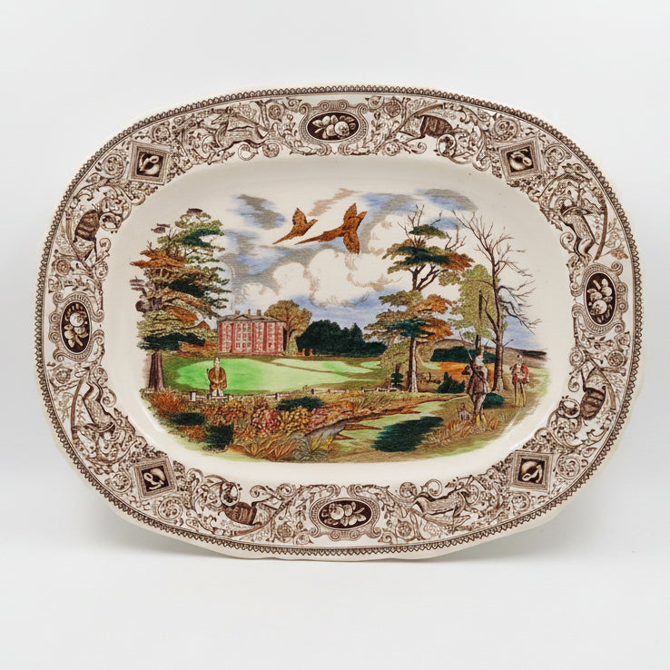 Mason's China Game Birds Longton Hall 17-inch Platter
