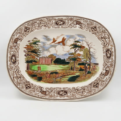 Mason's China Game Birds Longton Hall 17-inch Platter