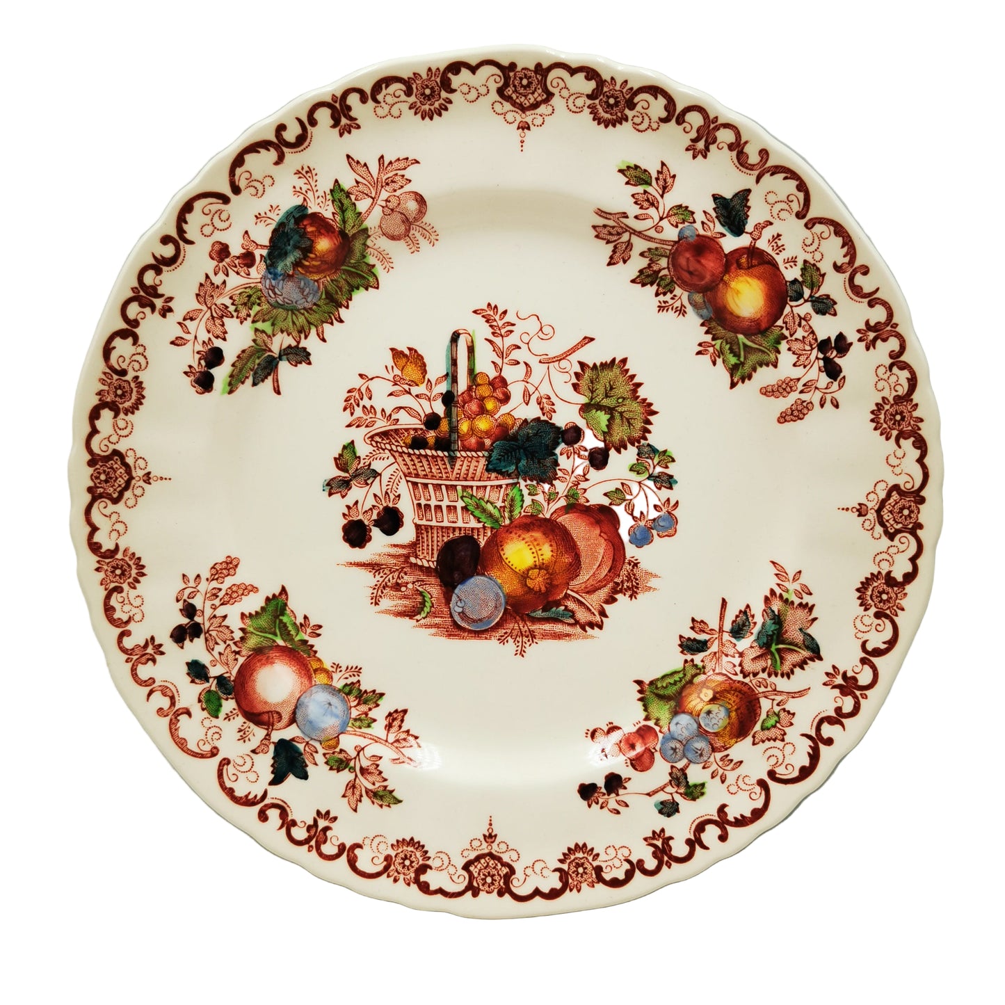 Mason's Fruit Basket Patent Ironstone China Dessert Plate