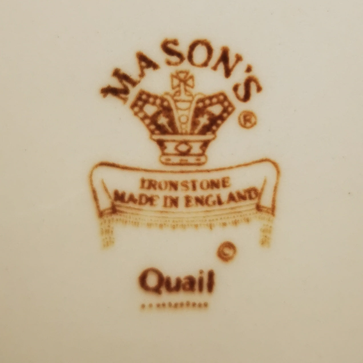 Masons-Brown-Quail-Ironstone-China-Dinner-Plate