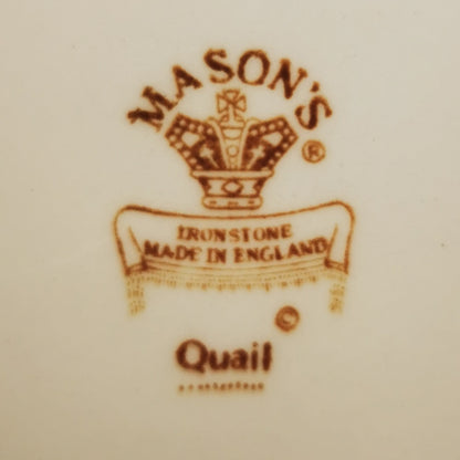 Masons-Brown-Quail-Ironstone-China-Dinner-Plate