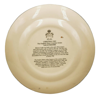 Masons-Ironstone-Christmas-1989-Belvoir-Castle-Plate