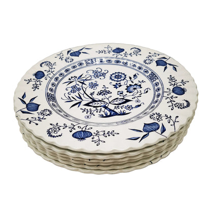 Meakin-Blue-Nordic-China-Ironstone-10-inch-Dinner-Plate