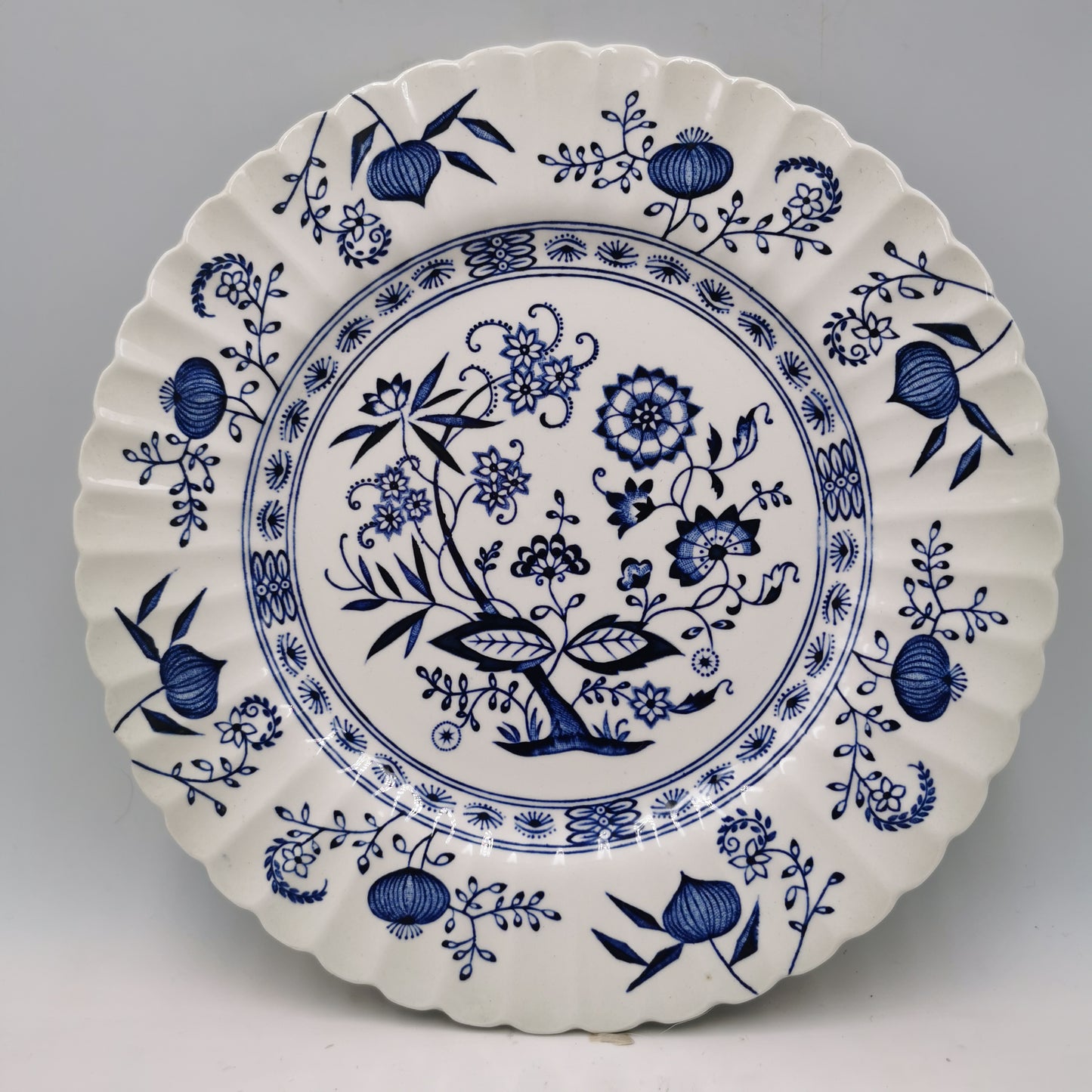 Meakin-Blue-Nordic-China-Ironstone-Dessert-Plate