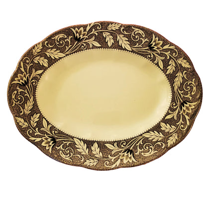 J & G Meakin Sterling China Renaissance 12-inch Oval Platter