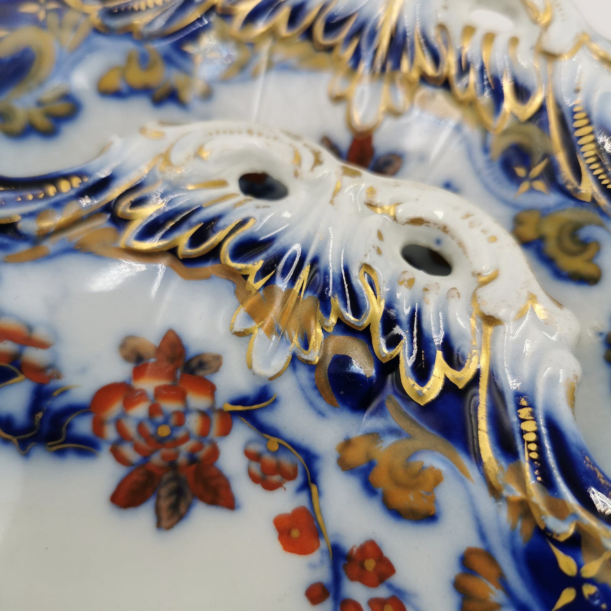 Antique-Minton-BB-New-Stone-China-5184-Handled-Dessert-Plates