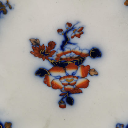 Antique-Minton-BB-New-Stone-China-5184-Handled-Dessert-Plates