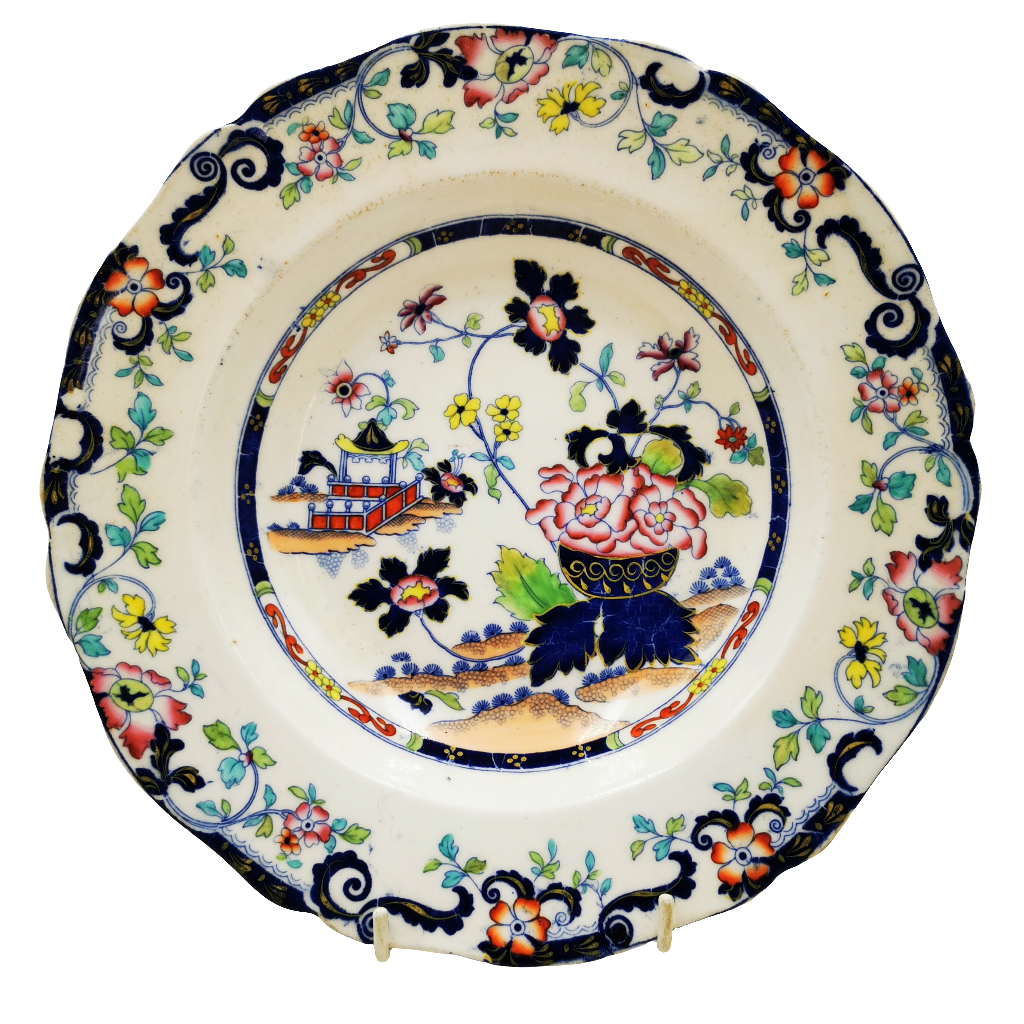 Mintons Amherst Japan 3769 China Wide Rimmed Soup Bowl