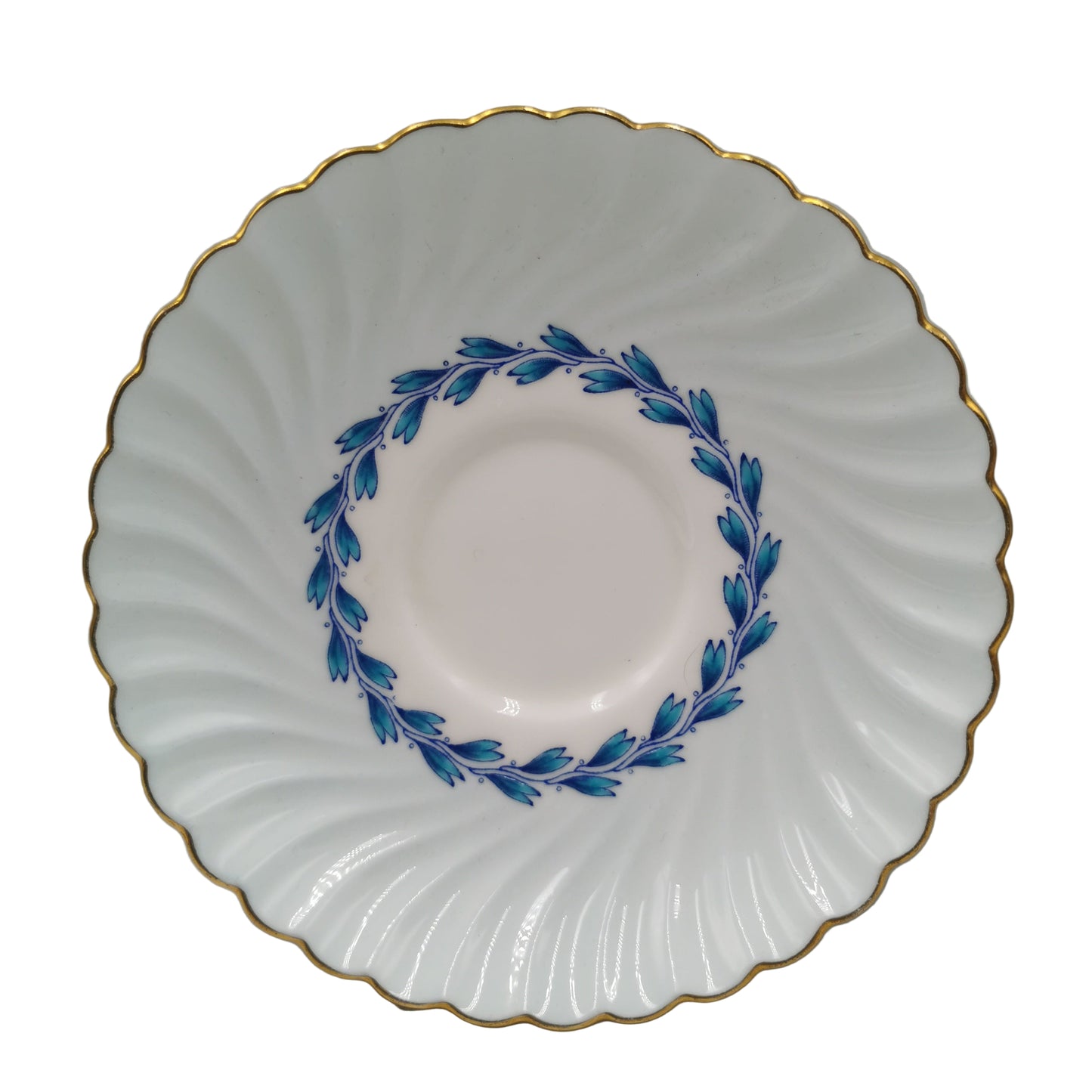 Mintons China Blue Cheviot S451 Saucer