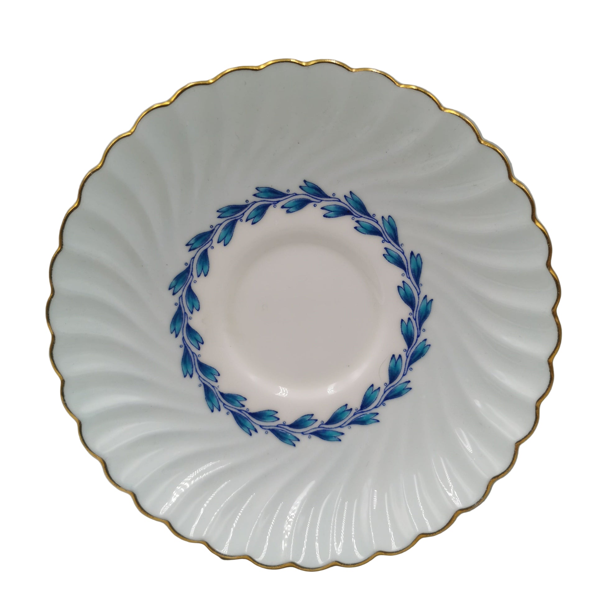 Mintons China Blue Cheviot S451 Saucer
