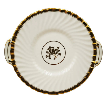 Mintons Gold Rose H4680 China Cake Plate