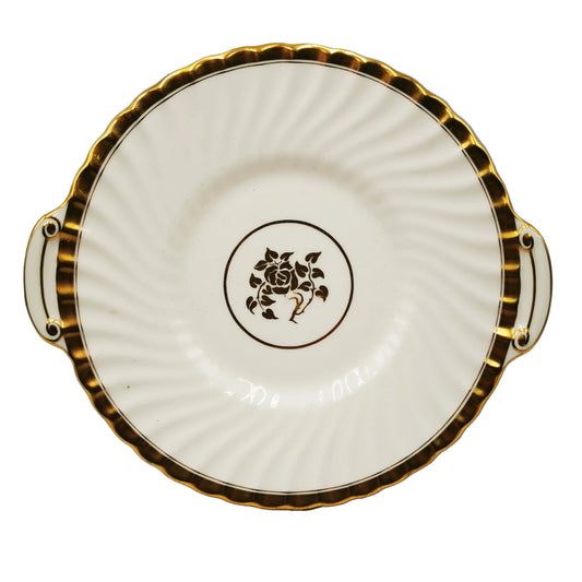 Mintons Gold Rose H4680 China Cake Plate