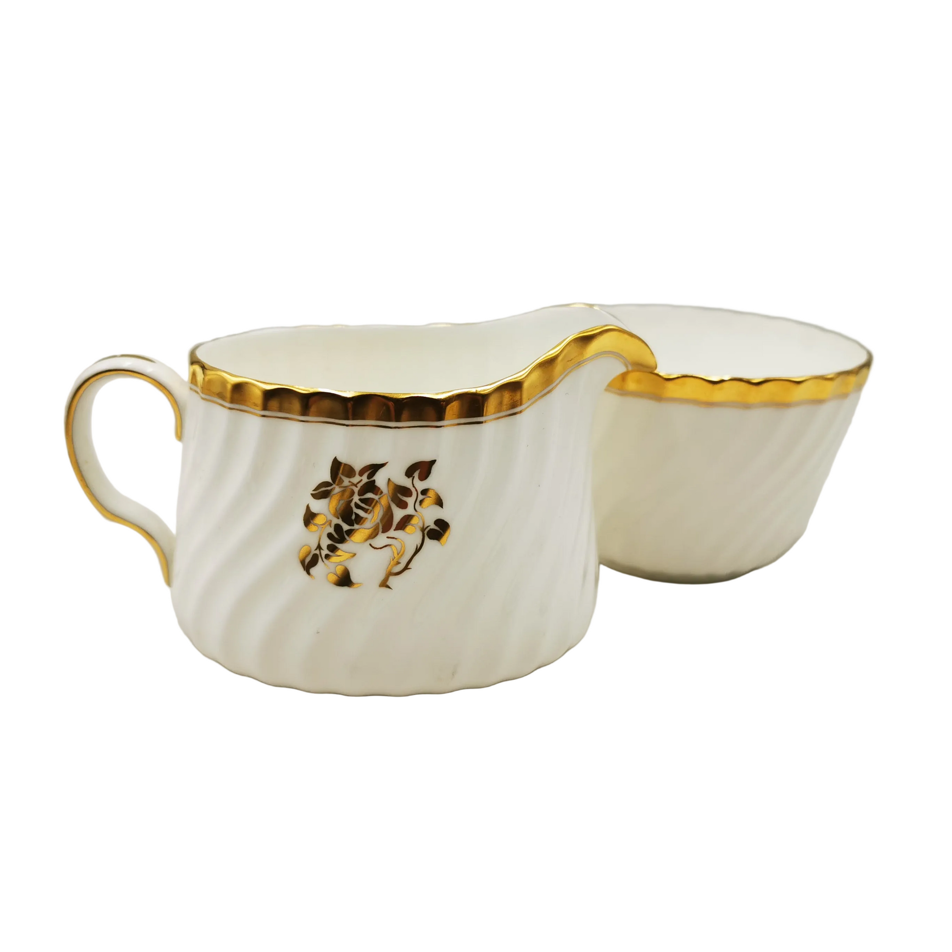 Mintons Gold Rose H4680 China Milk Jug and Sugar Bowl
