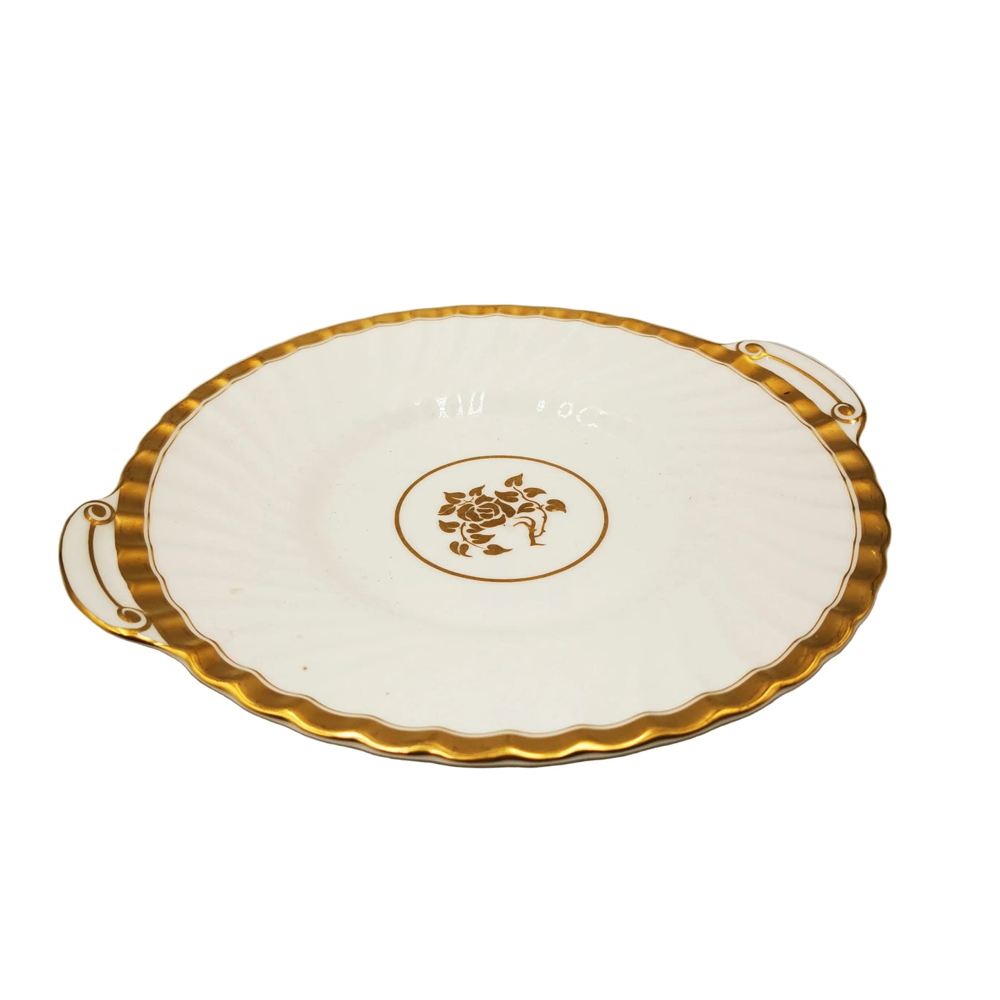 Mintons Gold Rose H4680 China Cake Plate