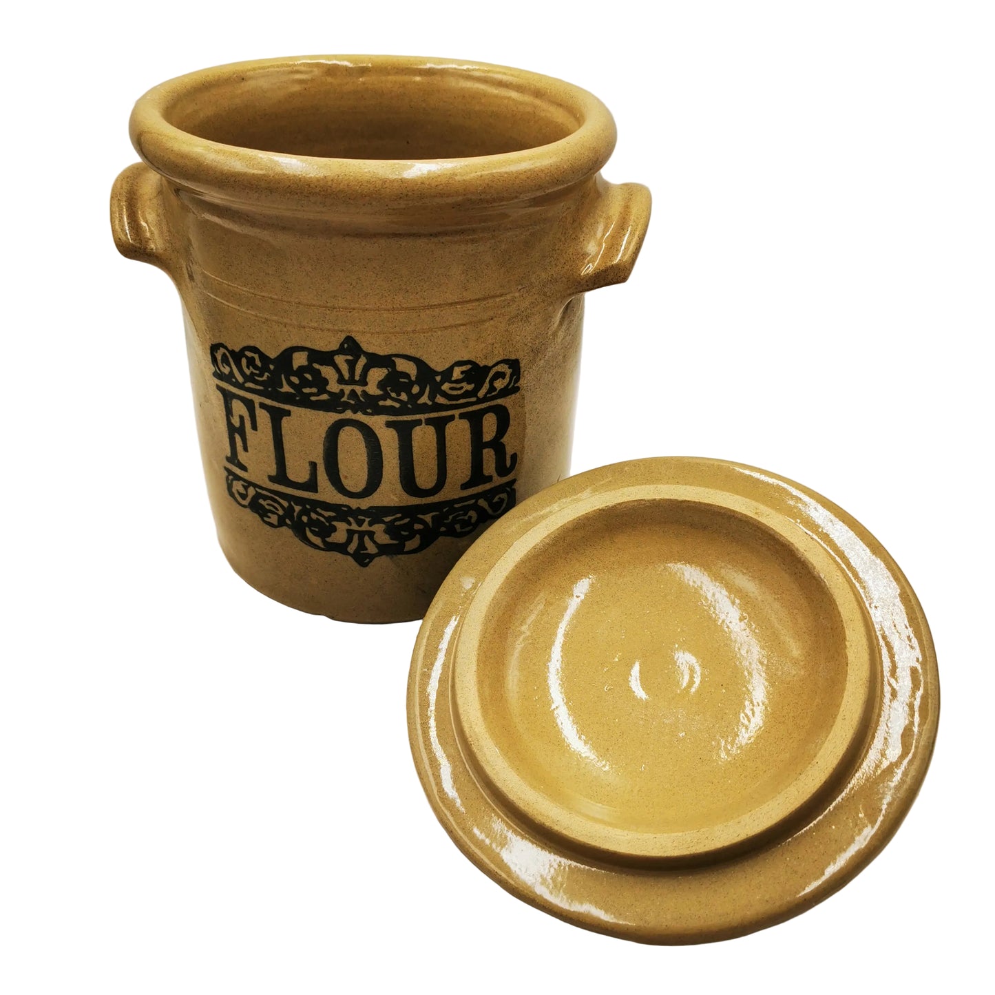 Moira-Glazed-Stoneware-Flour-Jar-and-Lid