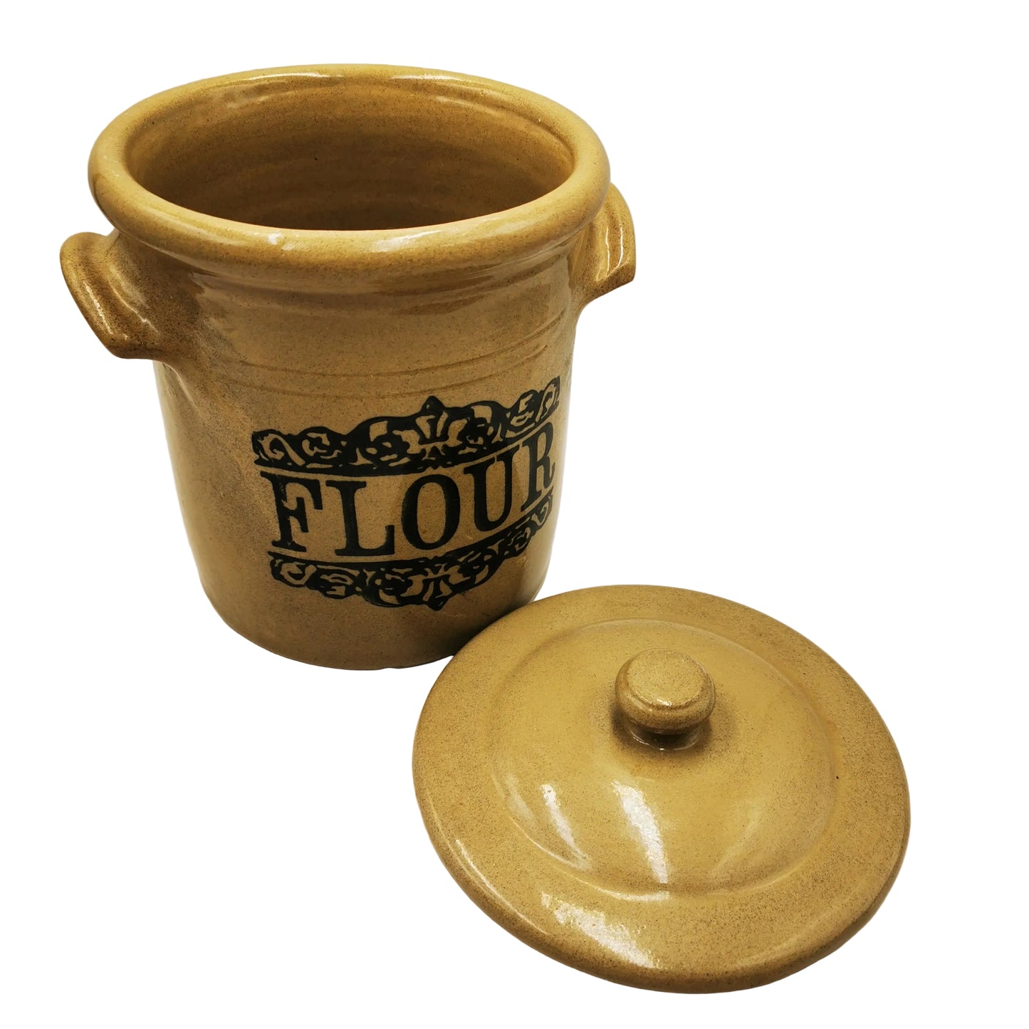 Moira-Glazed-Stoneware-Flour-Jar-and-Lid