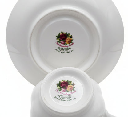 Royal Albert Old Country Roses Cup and Saucer Back Stamp