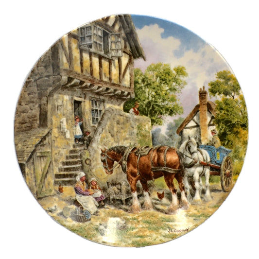 Wedgewood China Limited Edition Collectors Plate Titled Morning In The Farmyard