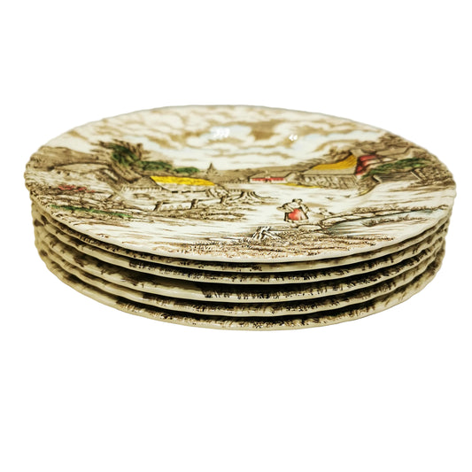 Myott-China-Rural-Scene-English-Dinner-Plate