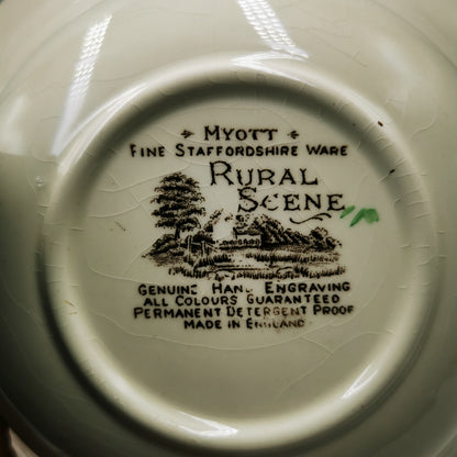 Myott China Rural Scene English Serving Bowl