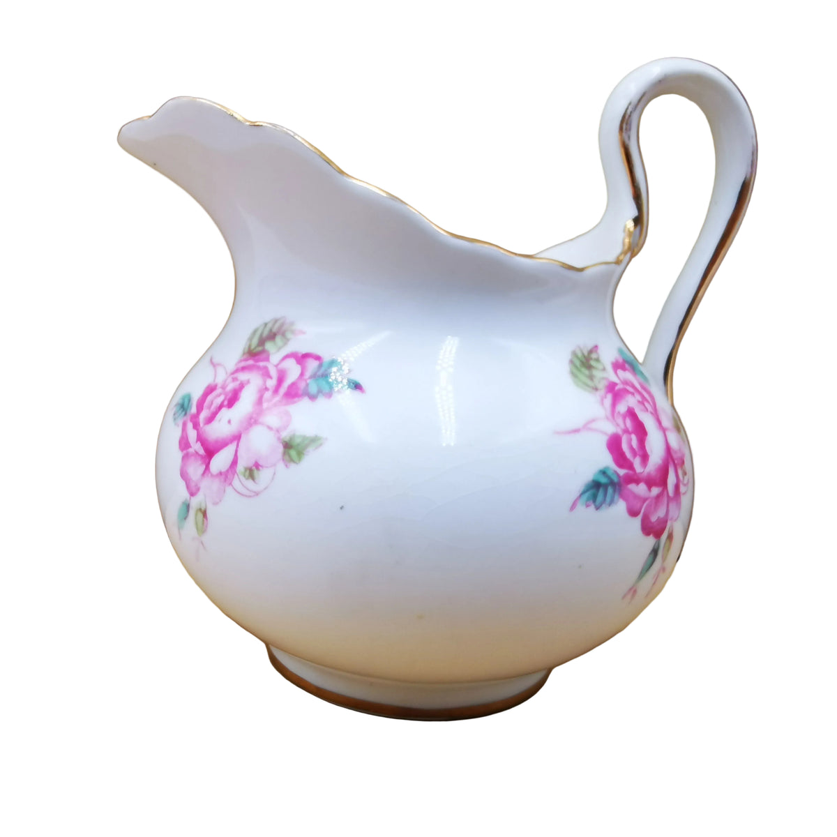 New-Chelsea-Pink-Cabbage-Rose-Floral-China-Milk-Jug-and-Sugar-Bowl