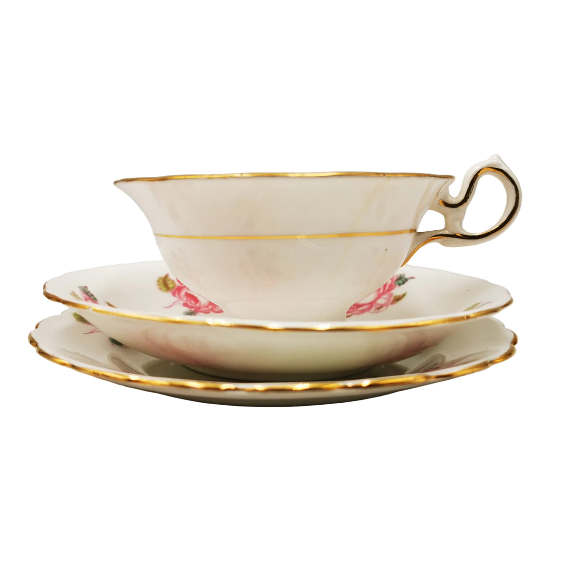 New-Chelsea-Pink-Cabbage-Rose-Floral-China-Open-Bowl-Teacup-Trio