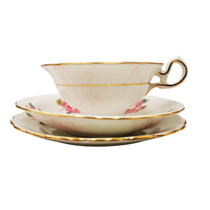 New-Chelsea-Pink-Cabbage-Rose-Floral-China-Open-Bowl-Teacup-Trio