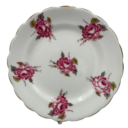 New-Chelsea-Pink-Cabbage-Rose-Floral-China-Side-plate