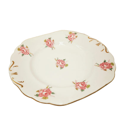 New-Chelsea-Pink-Cabbage-Rose-Floral-China-Cake-Plate