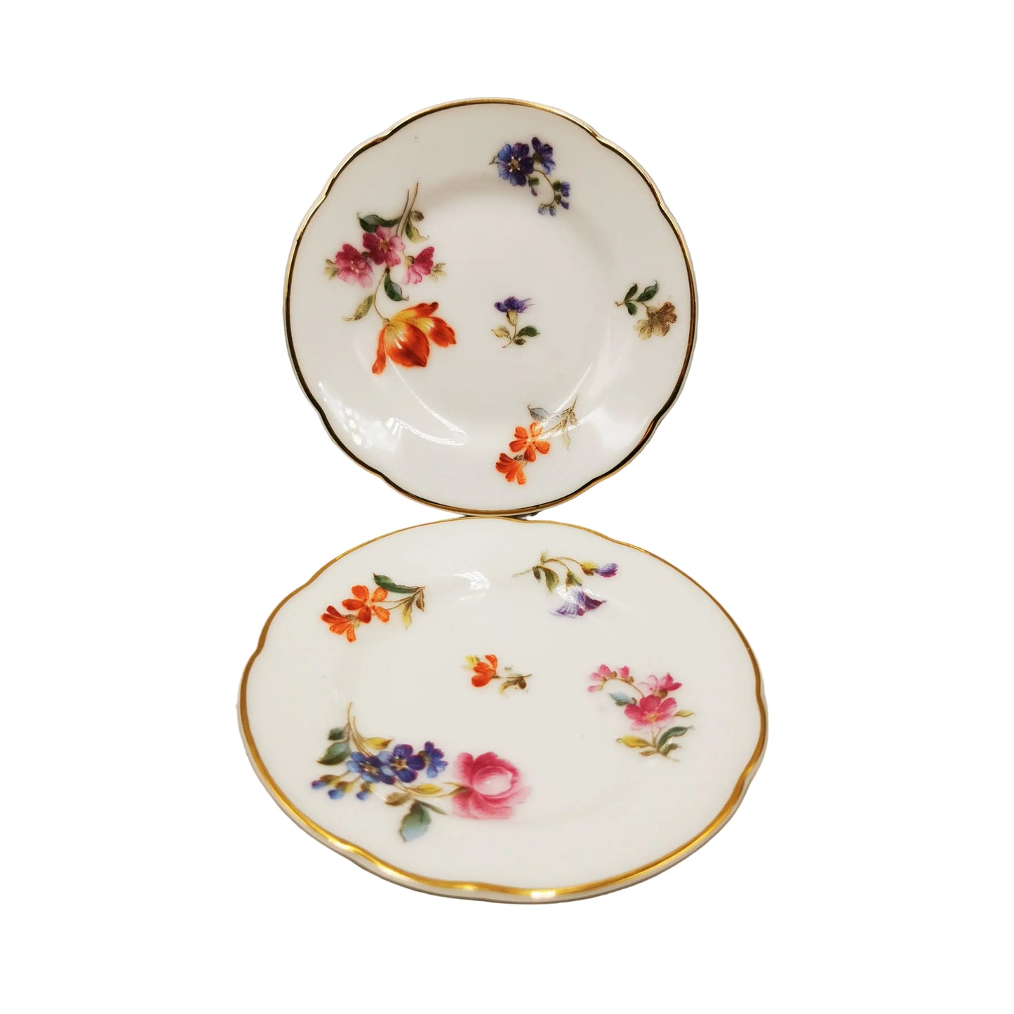 Pair-of-antique-Hutschenreuther-Porcelain-Butter-Dishes