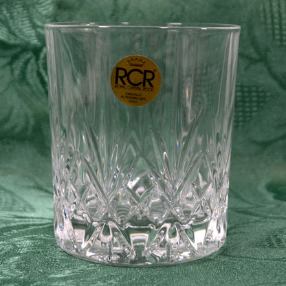 Set of 6 Royal Crystal Rock Italian Old Fashioned Whiskey Tumblers