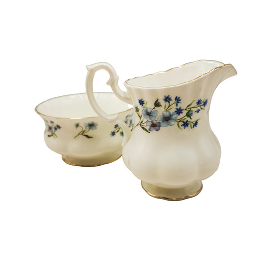 Richmond China Blue Rock Milk Jug and Sugar Bowl