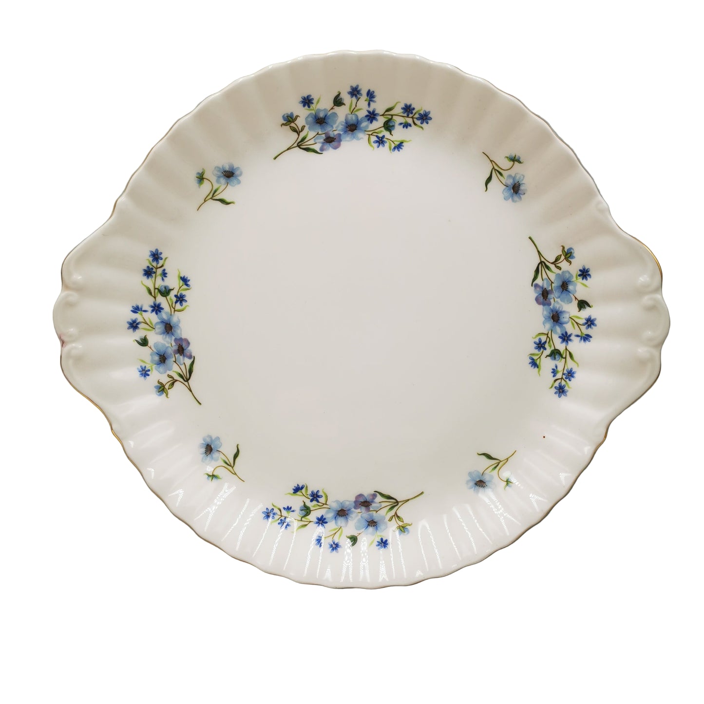 Richmond China Blue Rock Cake Plate