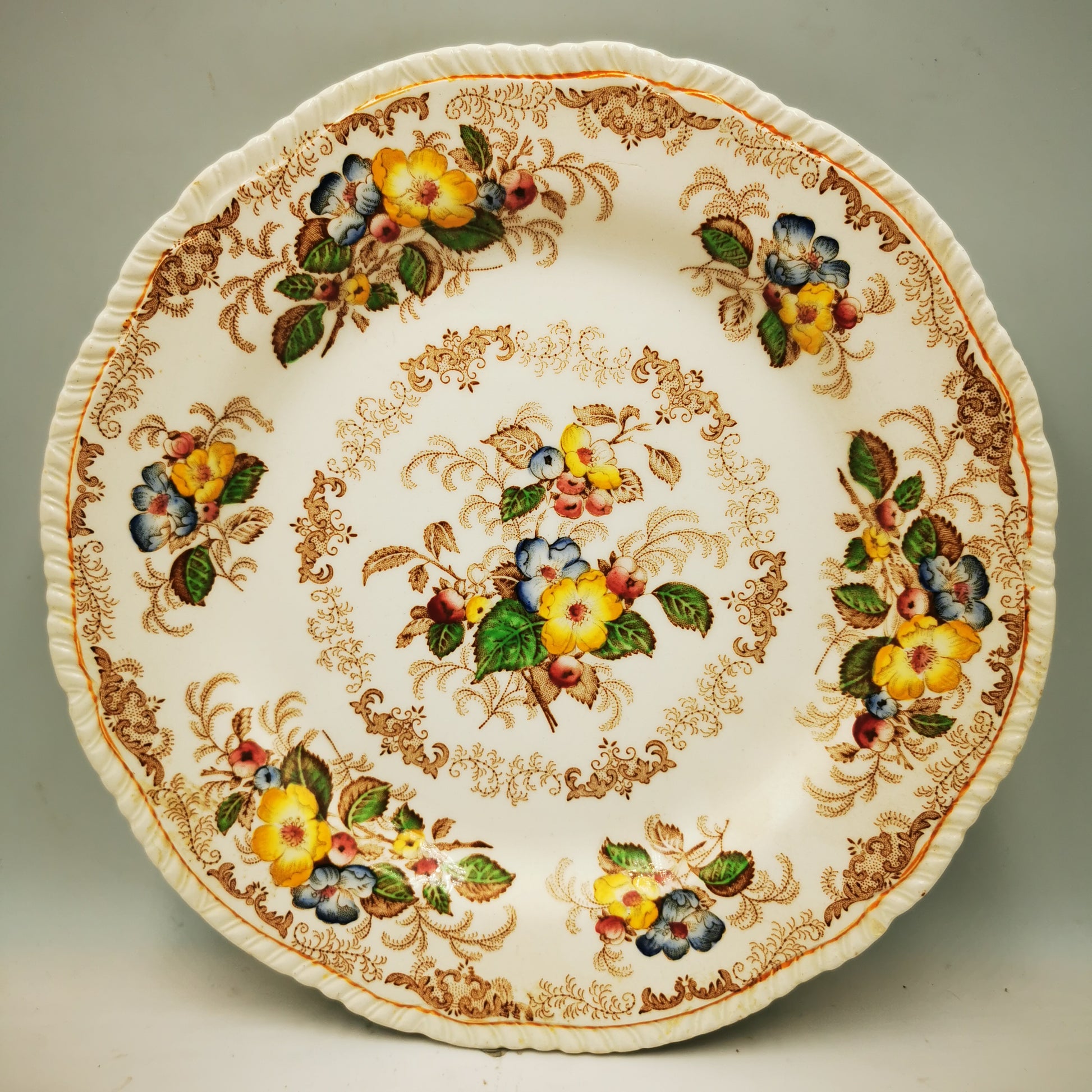 Ridgway-Apple-Blossom-China-Dinner-Plate