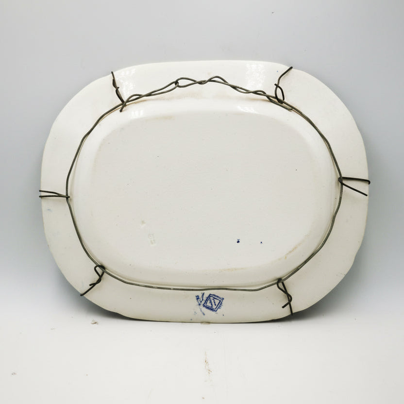 Ridgway-Blue-and-White-Ironstone-China-Willow-Pattern-Platter