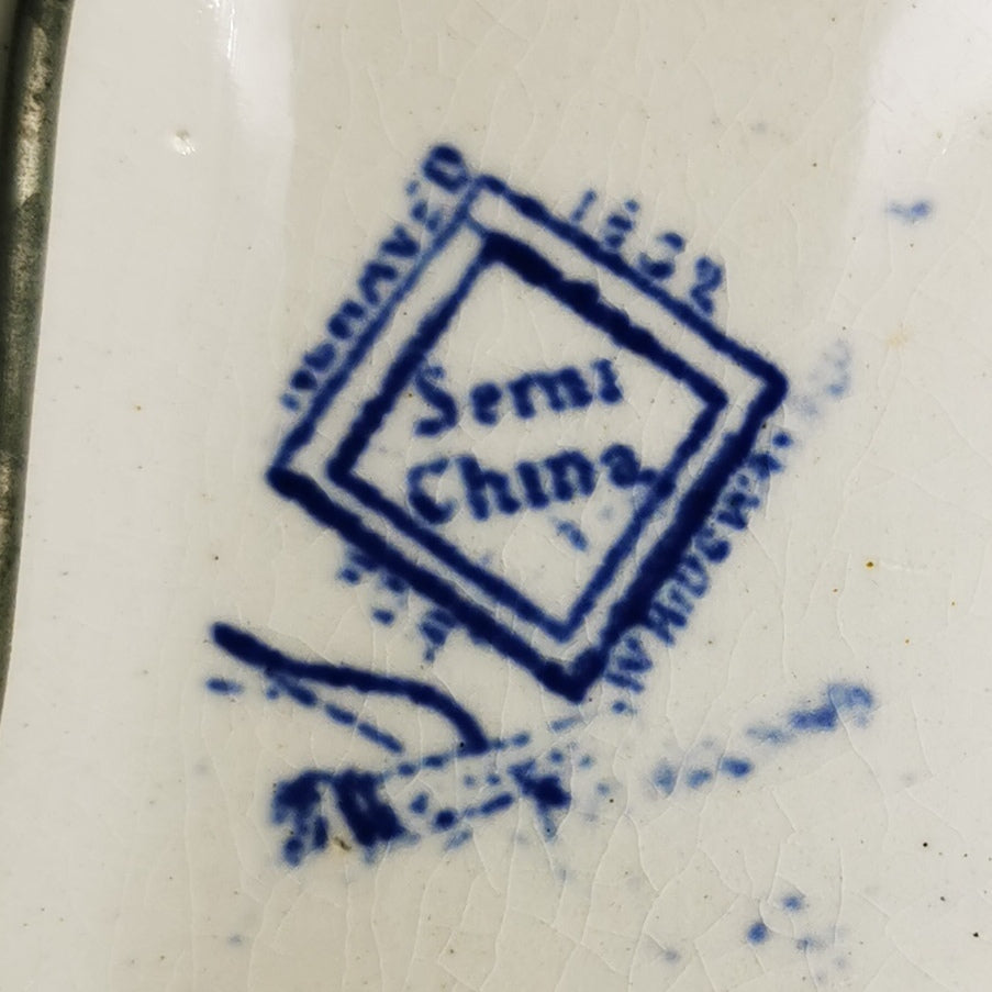 Ridgway-Blue-and-White-Ironstone-China-Willow-Pattern-Platter
