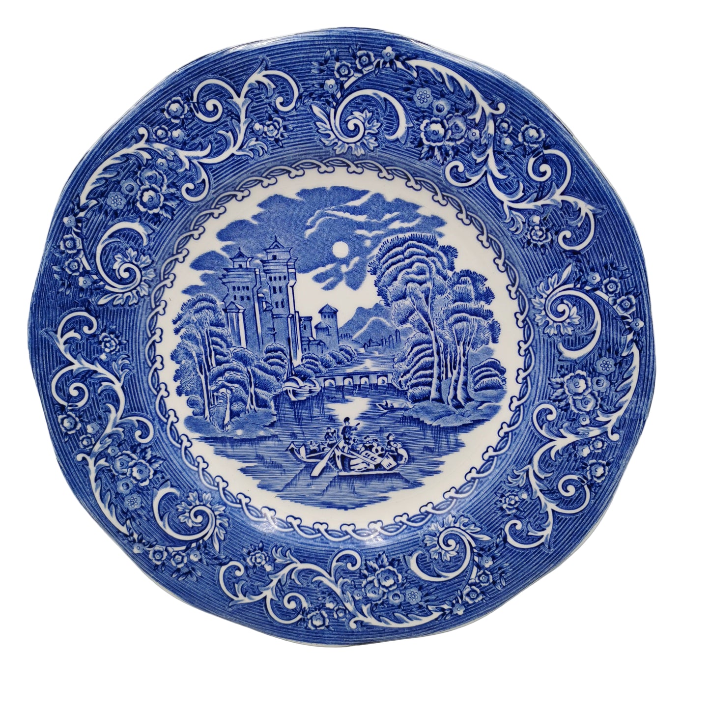 Ironstone river scene Canterbury Staffordshire Tableware
