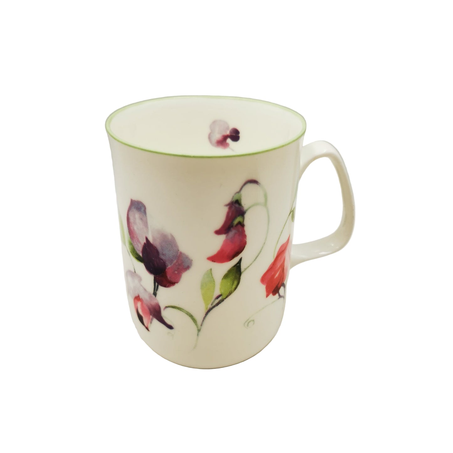 Rose of England Fine Bone Pink Sweet Pea China Mug