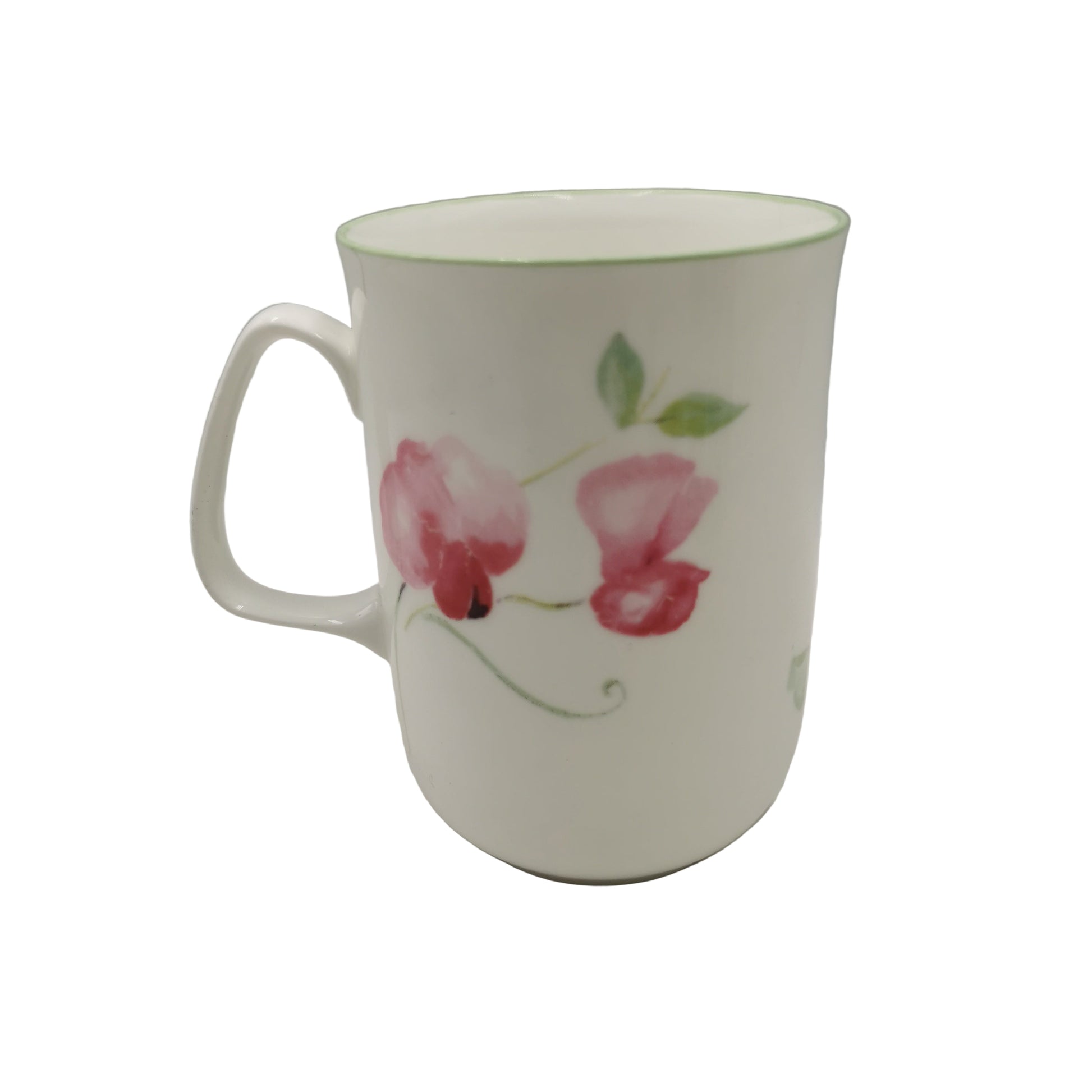 Rose of England Fine Bone Pink Sweet Pea China Mug