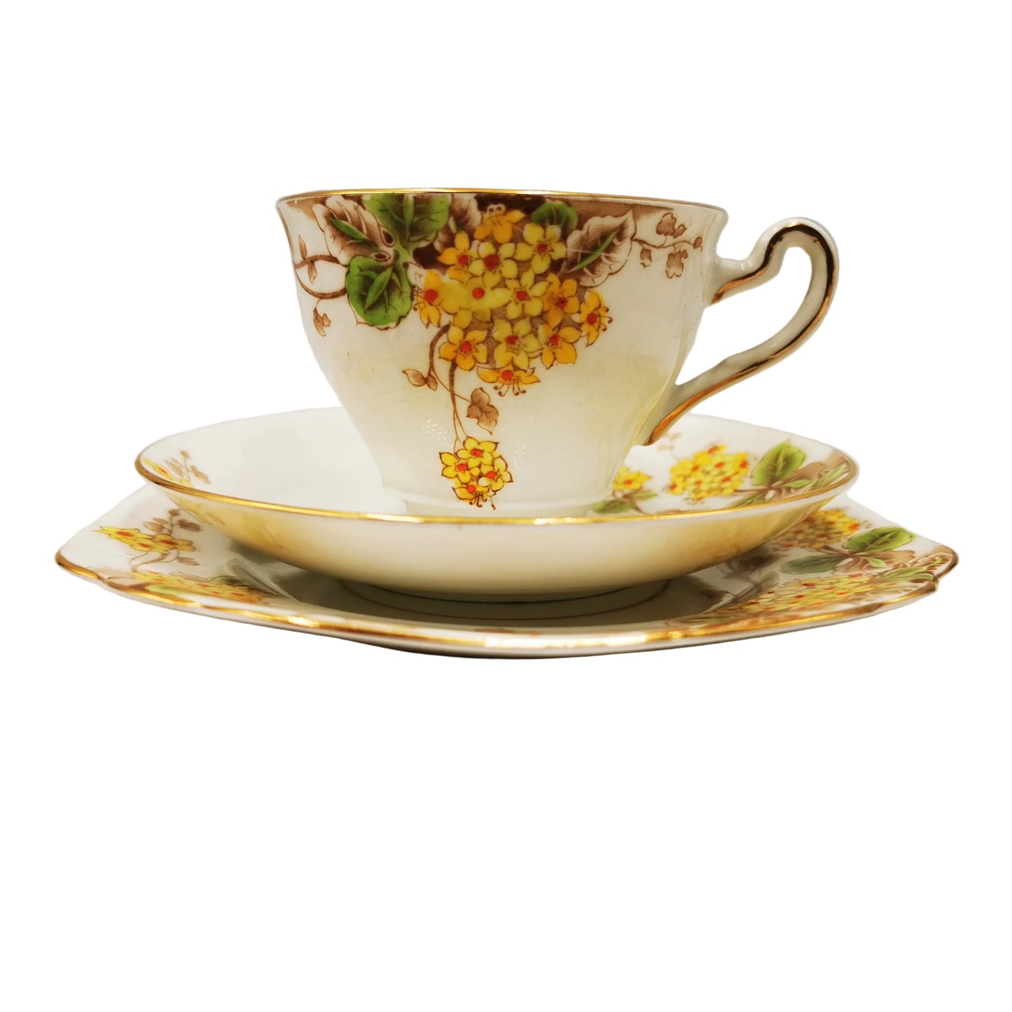 Rosina-China-Company-Floral-4936-Teacup-Saucer-and-Side-Plate