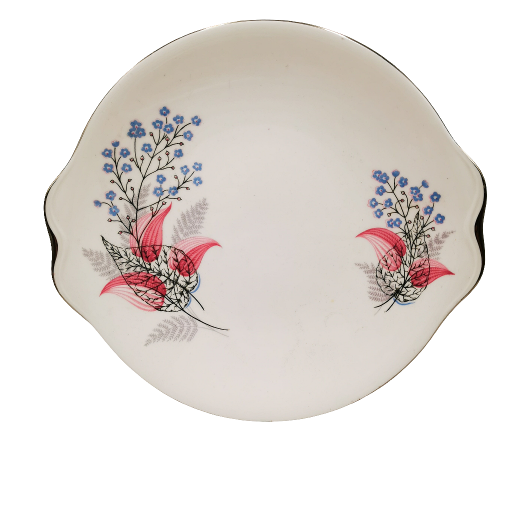 Royal Albert China Fancy Free Cake Plate