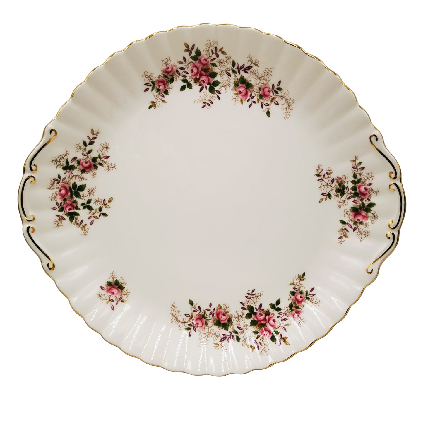 Royal Albert China Lavender Rose Cake Plate