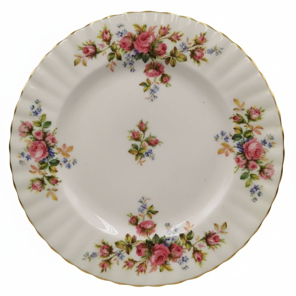 Royal Albert China Moss Rose Dessert Plate