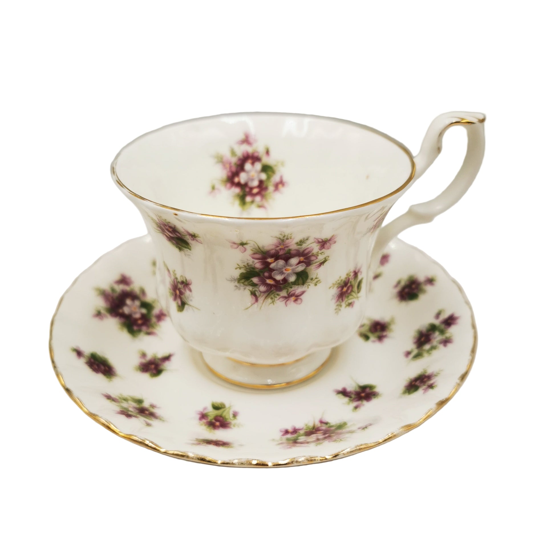 Royal Albert China Sweet Violets Teacup and Saucer