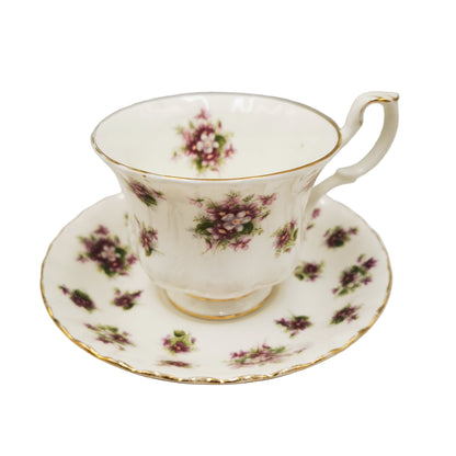 Royal Albert China Sweet Violets Teacup and Saucer