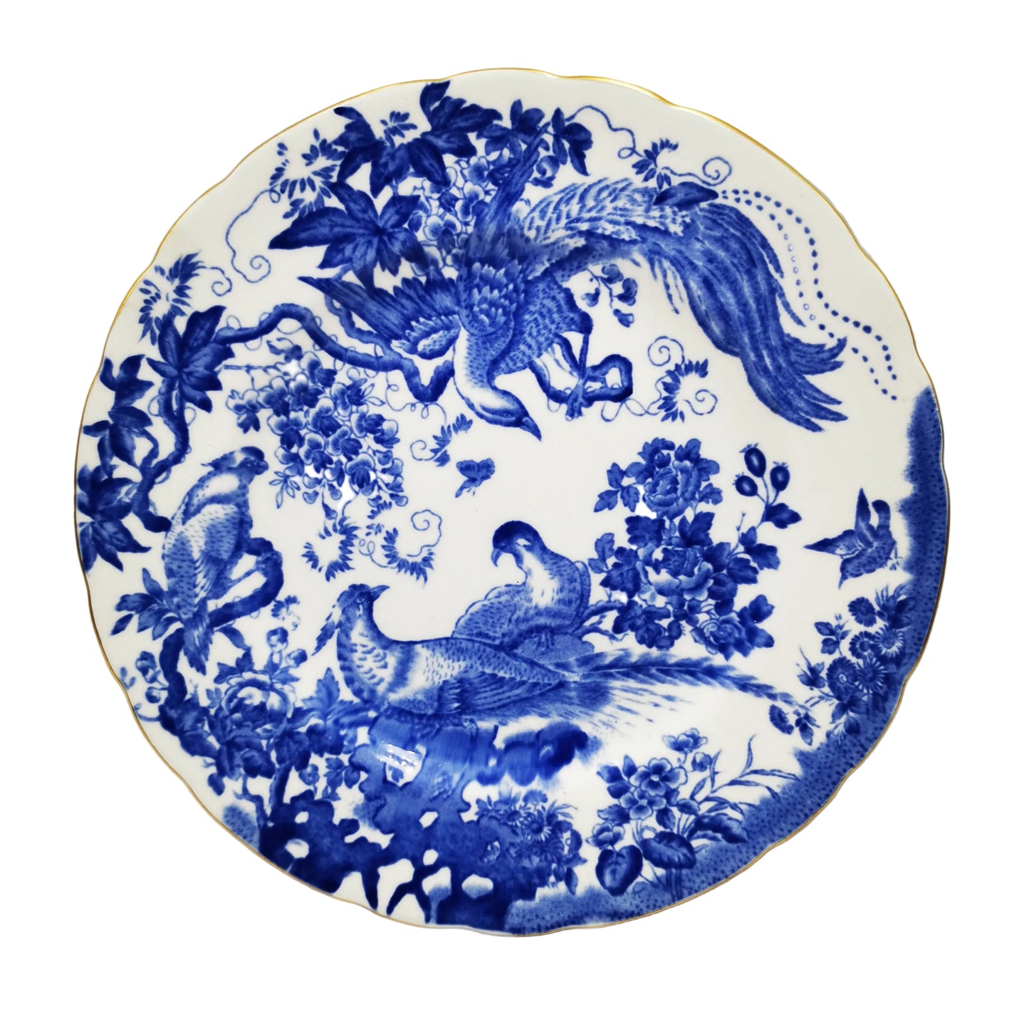 Royal Crown Derby China Blue Aves A1309 8-3/8th-inch Dessert Plate 1954