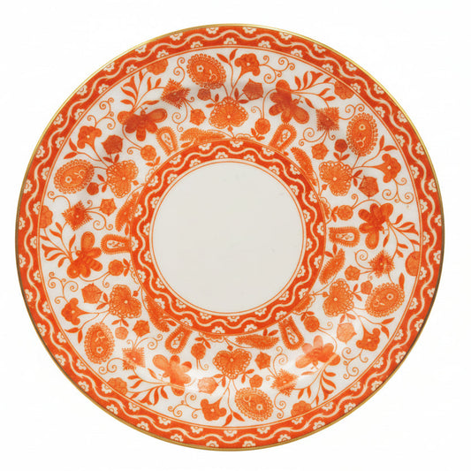 Antique Royal Crown Derby China Orange Wilmot Side Plate 1883